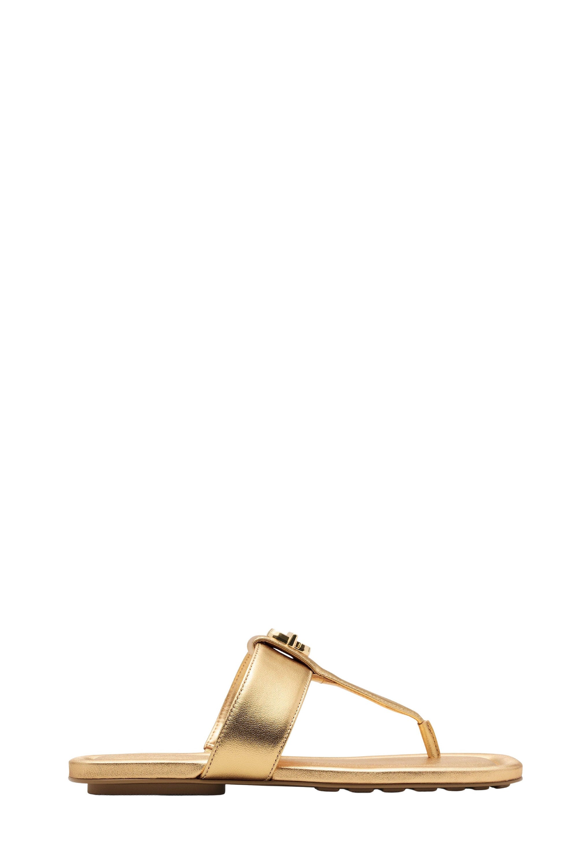 Sandales Dual en cuir - Gold