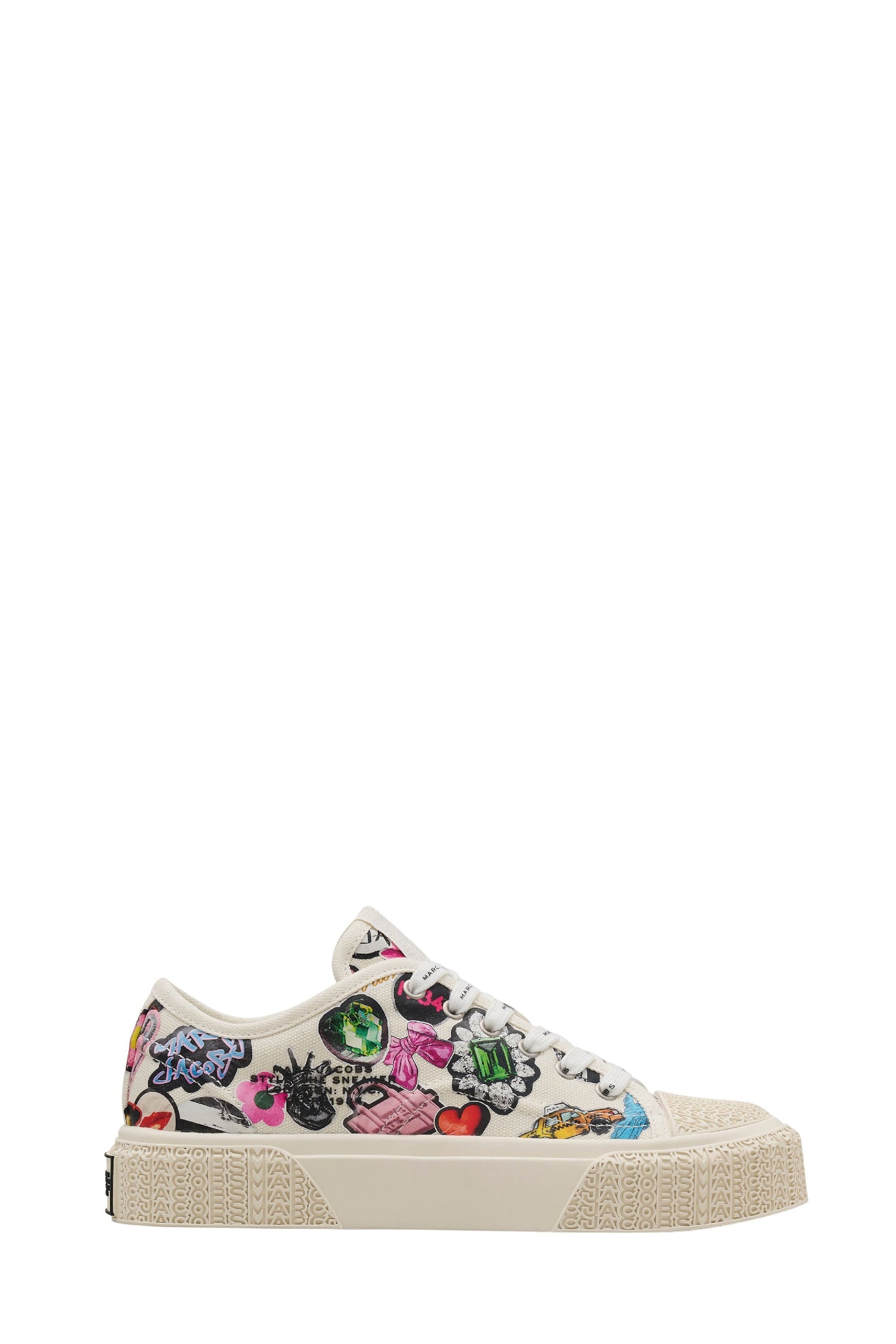Baskets en toile stickers - White Multicolor
