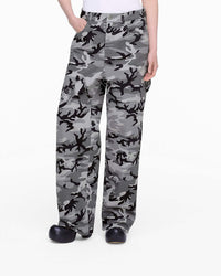 Pantalon Camo oversize en denim - Gris