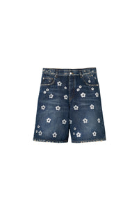 Short à jambes larges à sequins - Vintage Indigo