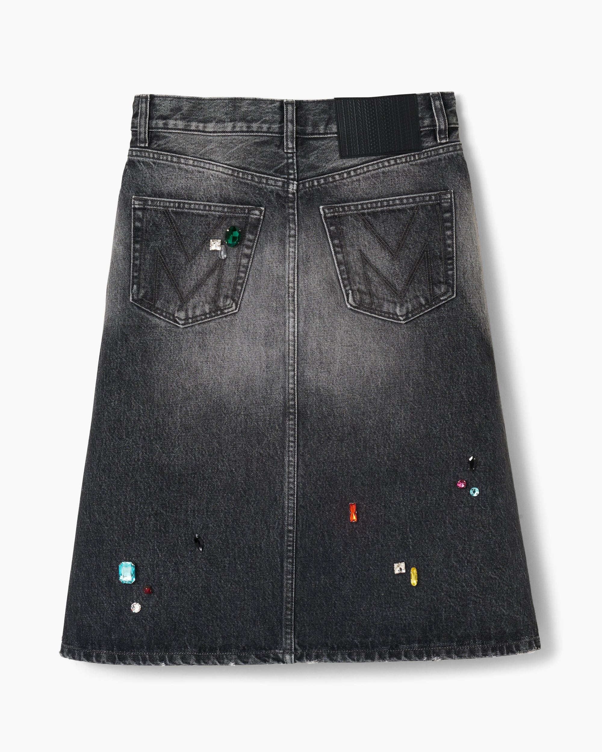 Jupe midi en denim - Bleached Black