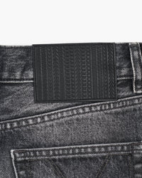Jupe midi en denim - Bleached Black