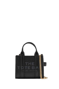 Mini sac The Nano Tote à bandouilière en cuir - Black