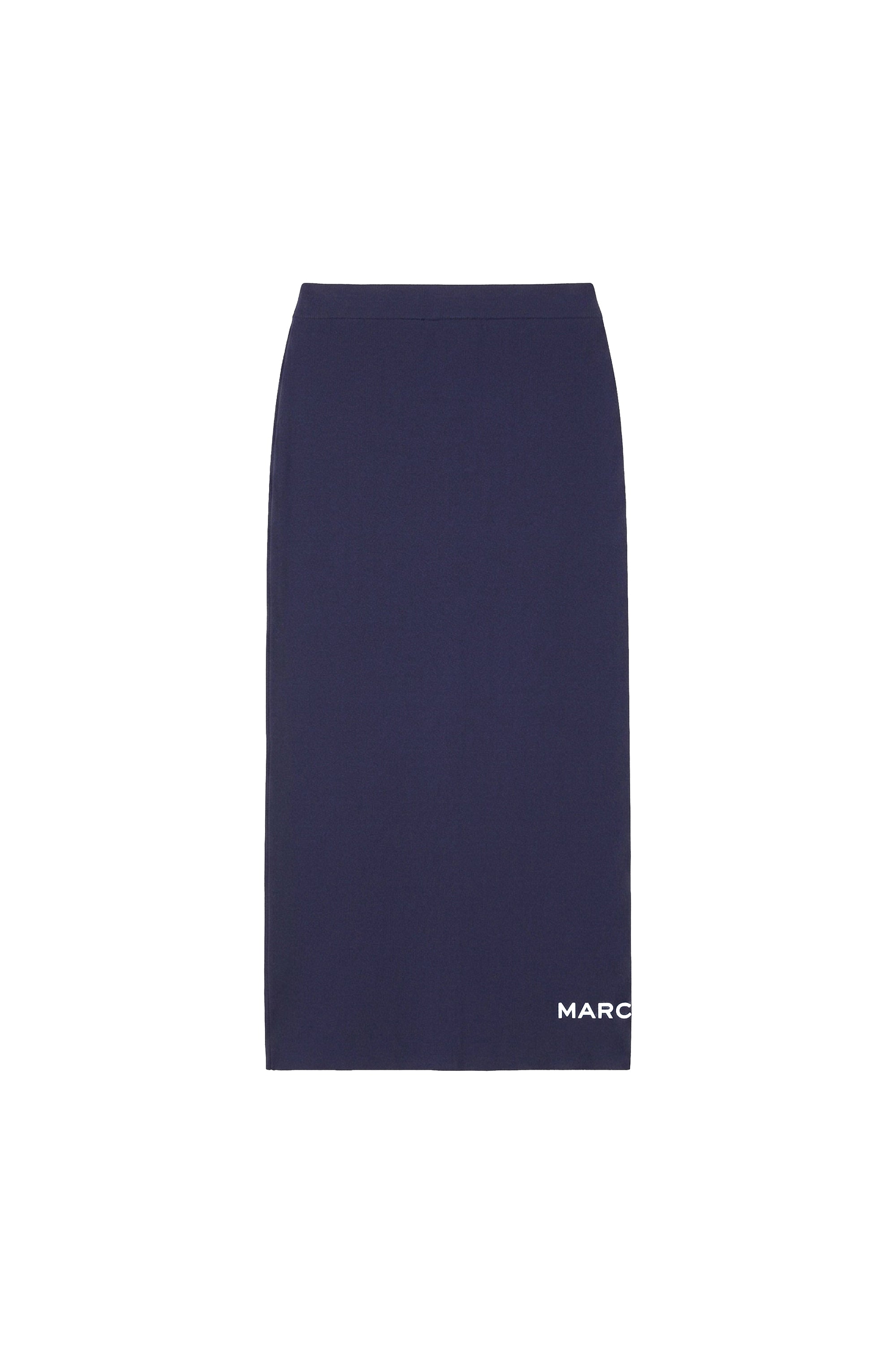 Jupe midi tube en maille - Blue Navy