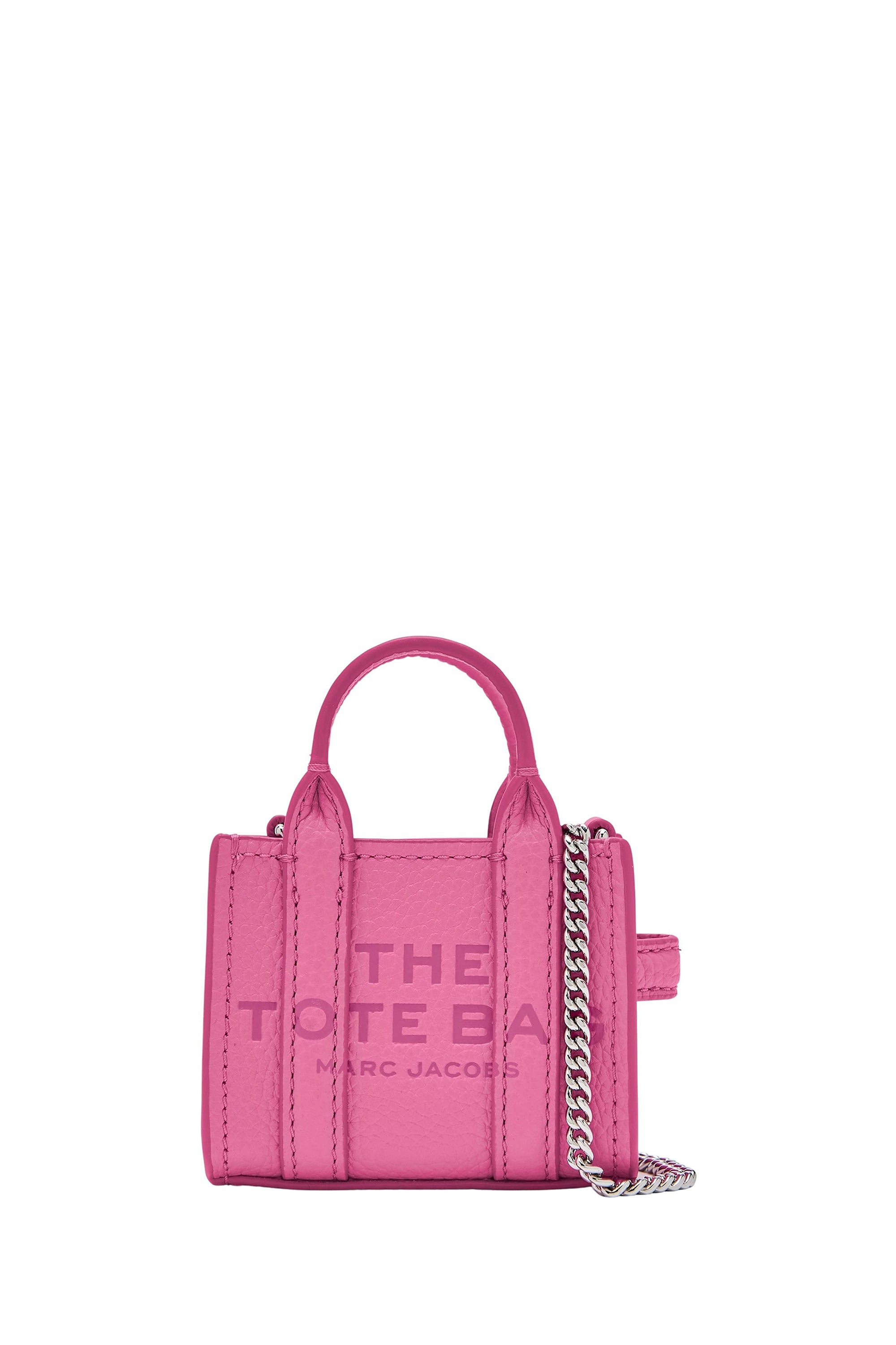Mini sac The Nano Tote à bandoulière en cuir - Bow Pink