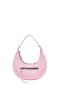 PAS INFO   Sac Crescent en cuir - Bubblegum