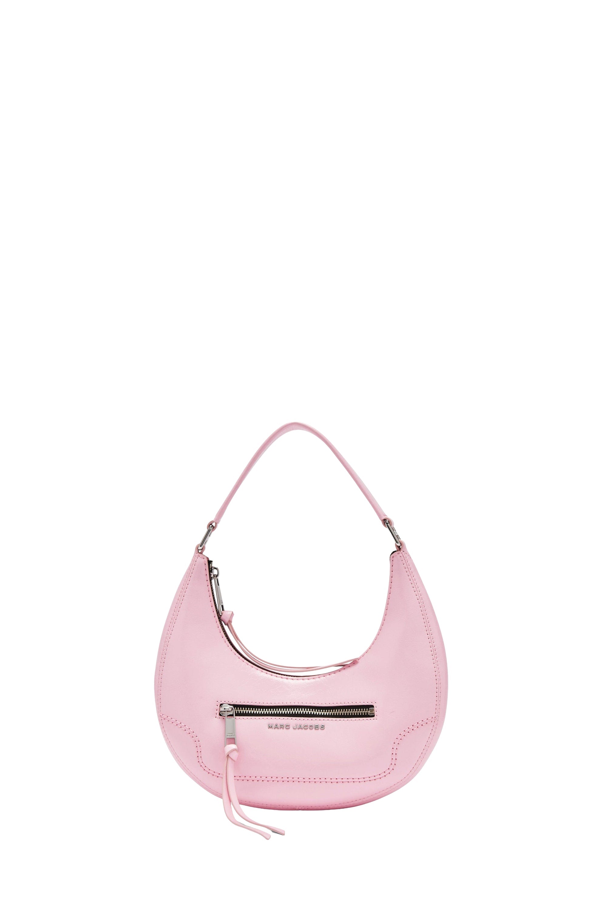 Petit sac Crescent en cuir - Bubblegum