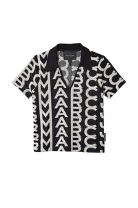 Polo Monogram texturé - Black & Ivory