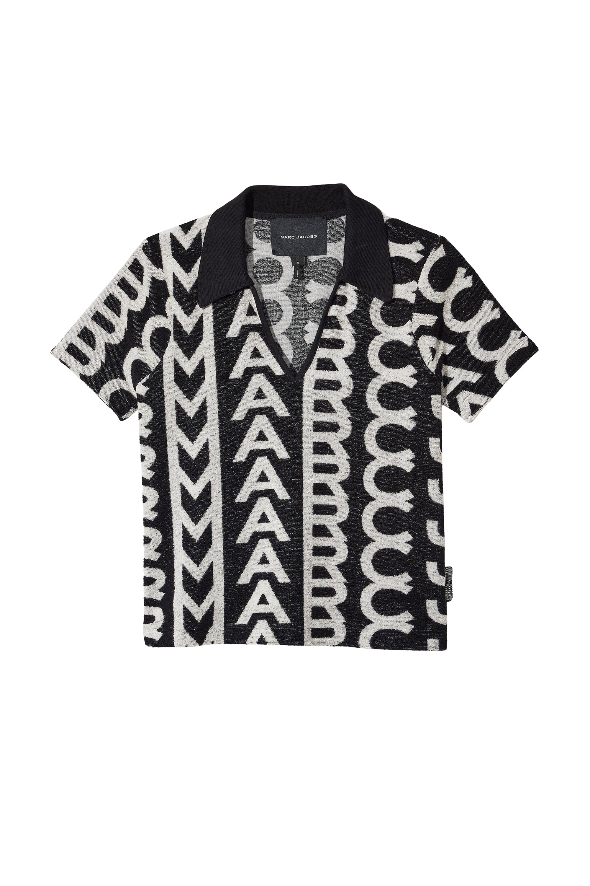 Polo Monogram texturé - Black & Ivory