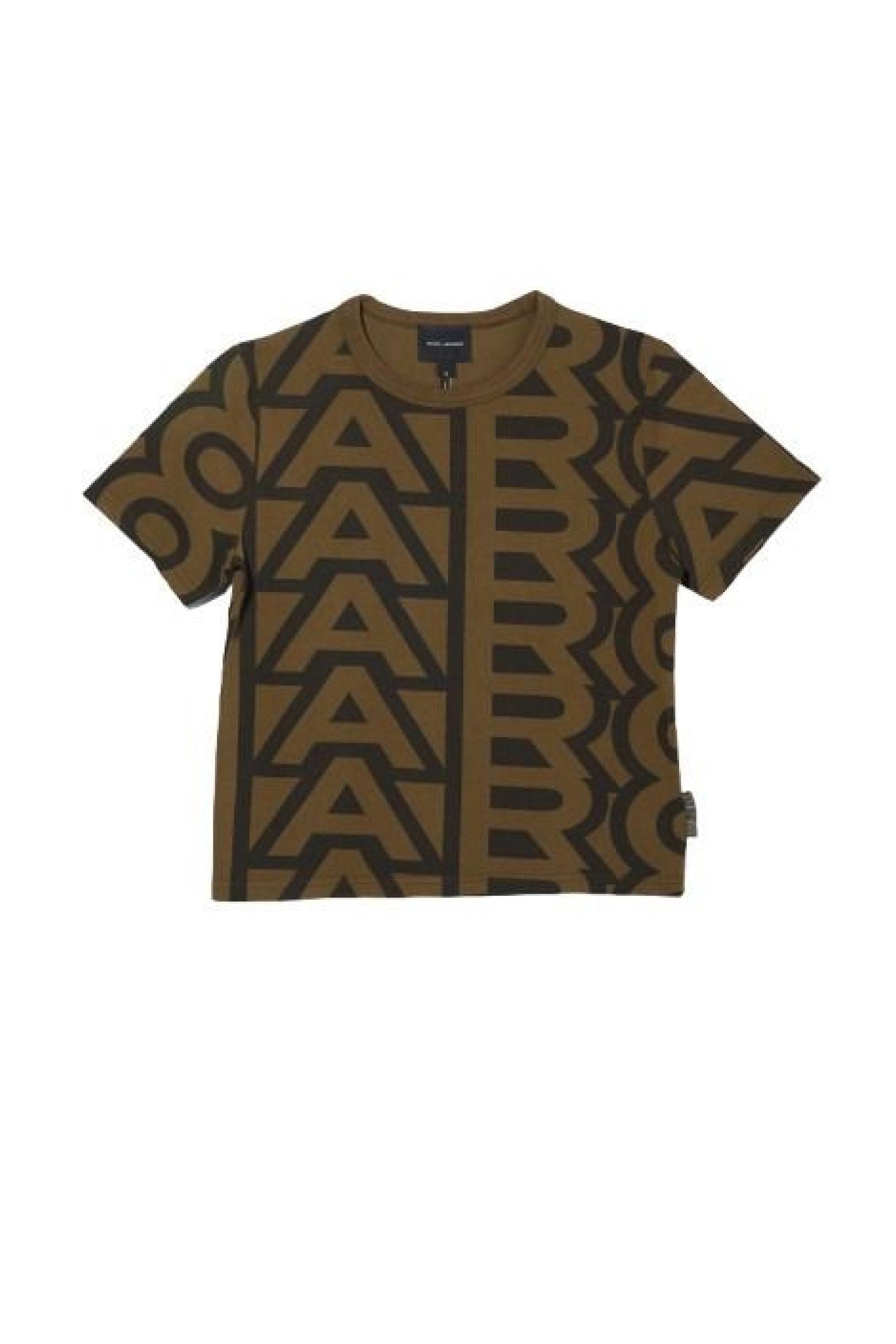 T-shirt manches courtes Monogram - Olive & Black