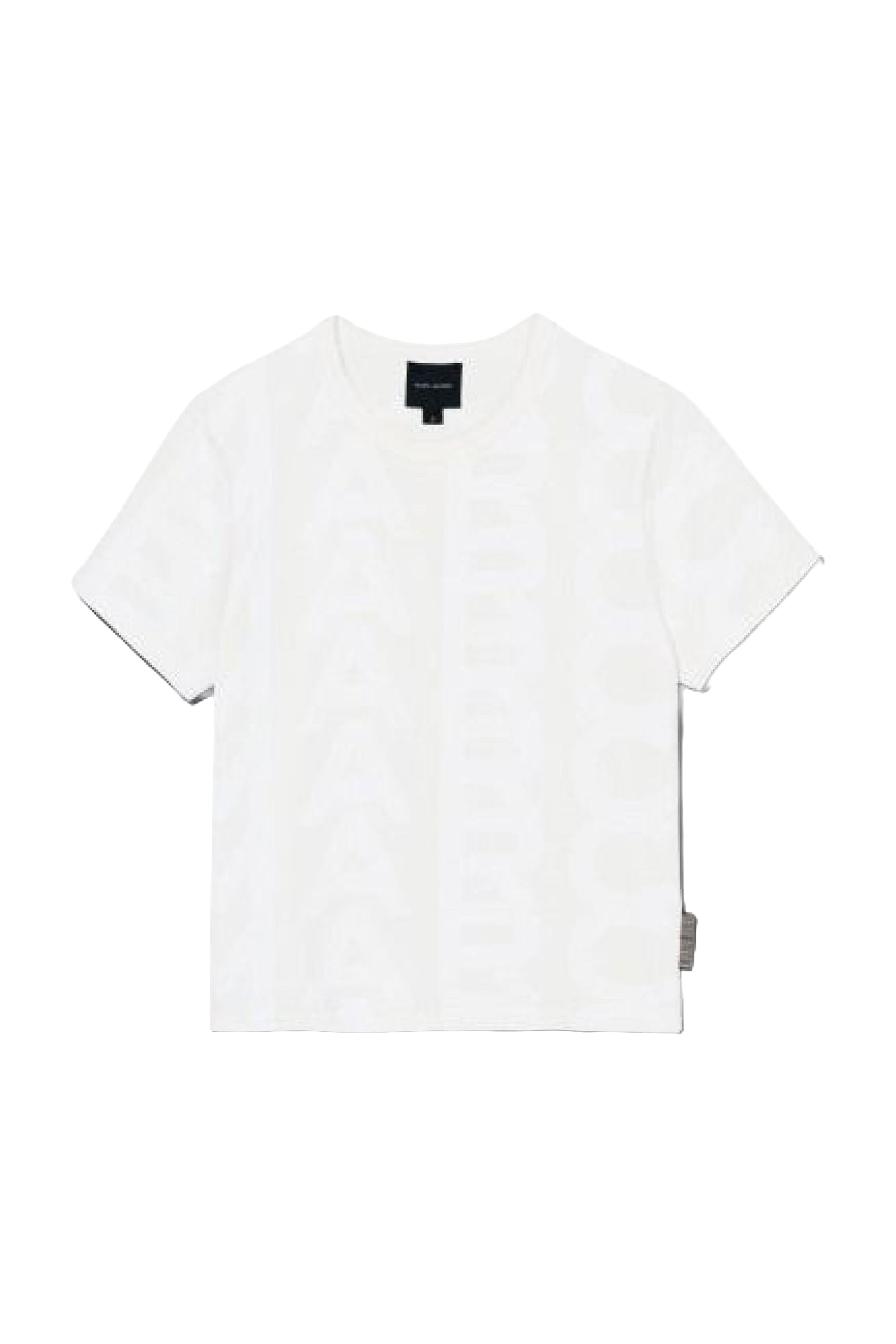 T-shirt Monogram à col rond - Eggshell & Optic White