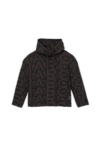 Sweat à capuche oversize Monogram - Black & Charcoal