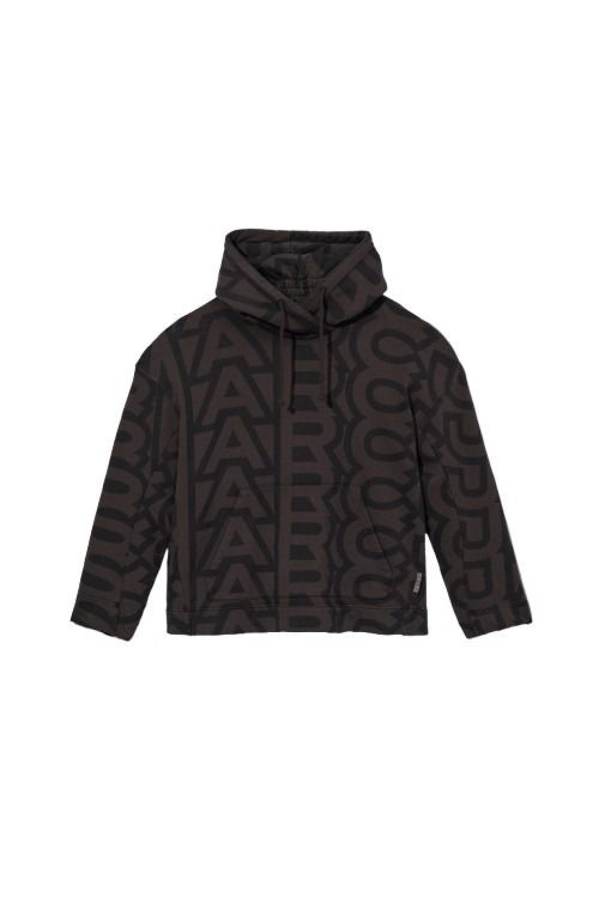 Sweat à capuche oversize Monogram - Black & Charcoal