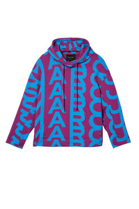 Monogram hoodie - Purple & Blue