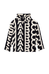 Monogram hooded jacket - Black & Ivory