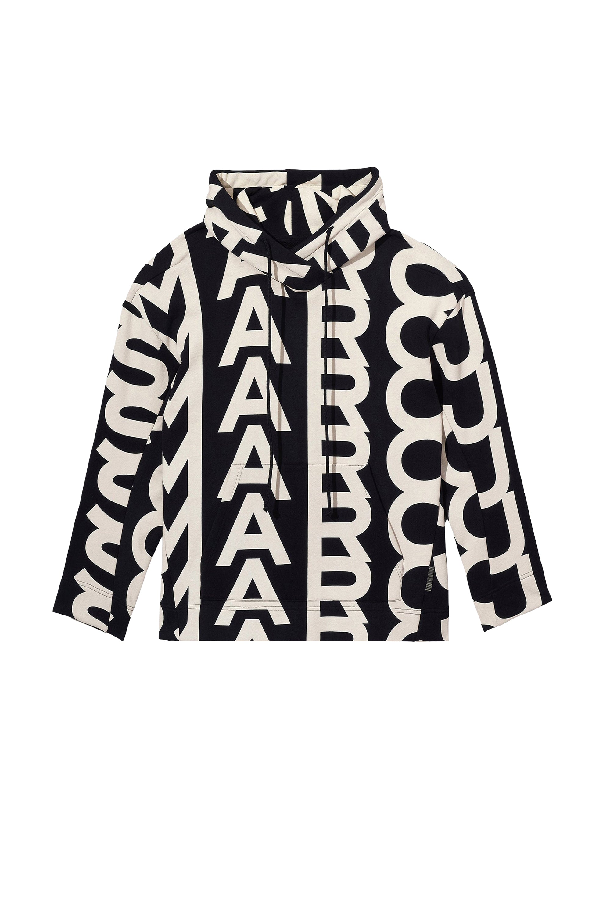 Monogram hooded jacket - Black & Ivory