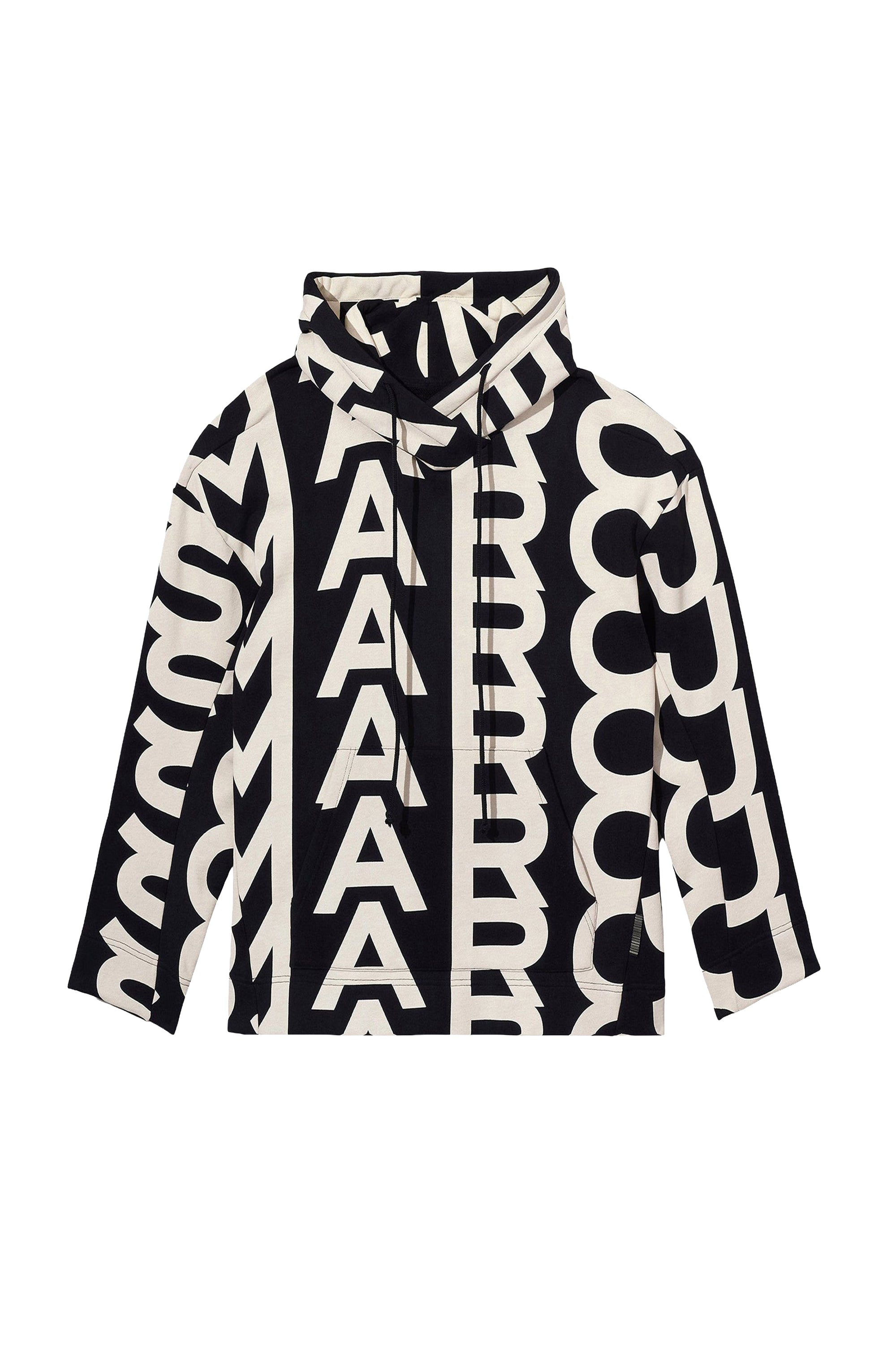 Sweat à capuche Monogram - Black & Ivory