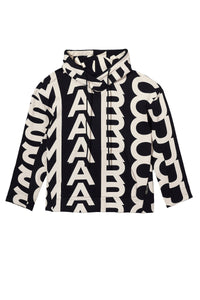 Sweat à capuche Monogram - Black & Ivory