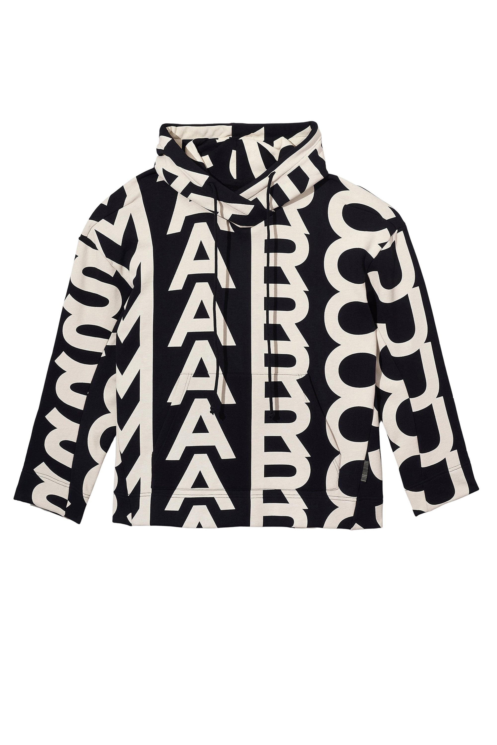 Sweat à capuche Monogram - Black & Ivory