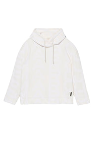 Monogram hooded jacket - Eggshell & Optic White