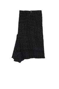 Jupe Monorgramme en denim - Black