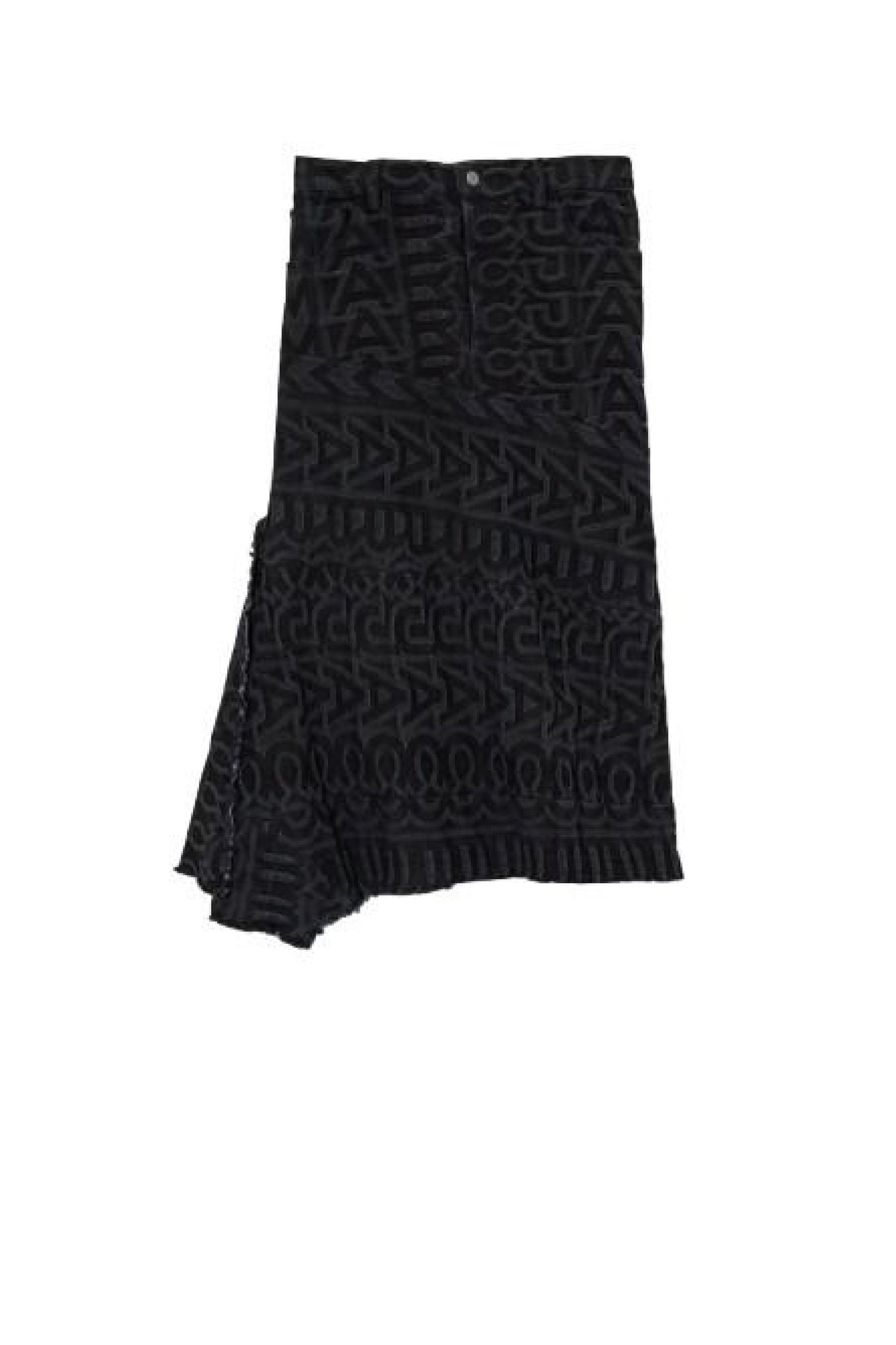 Jupe Monorgramme en denim - Black