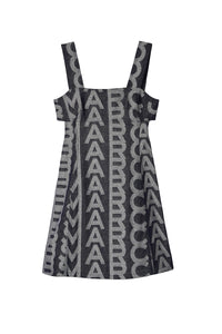 Robe courte Monorgram en denim - Denim Blue