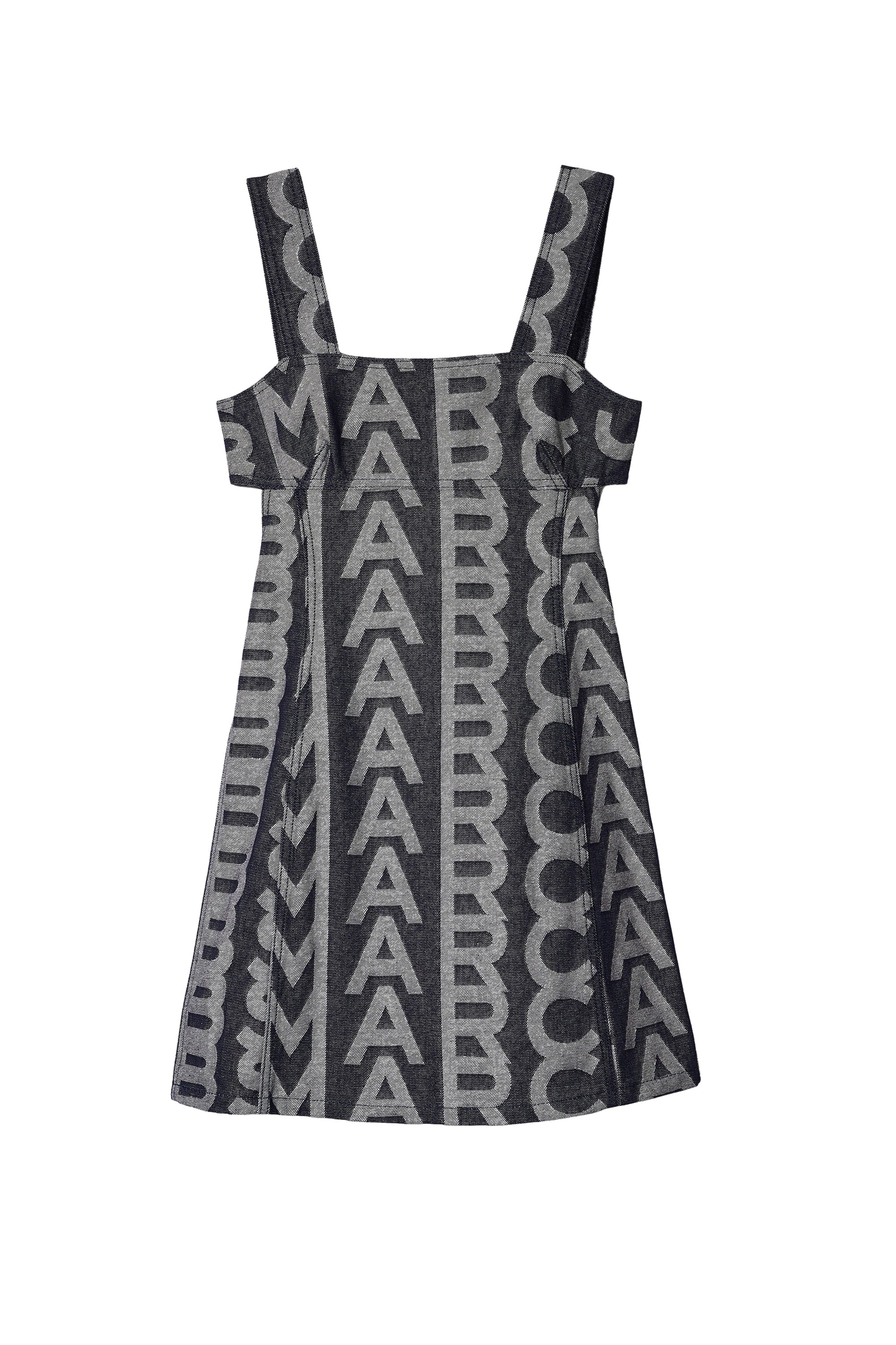 Robe courte Monogram en denim - Denim Blue