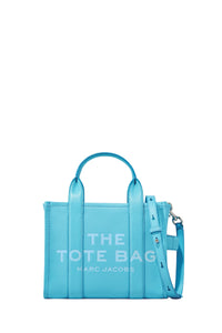 The Small Tote bag in leather - Pool