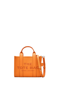 Sac cabas The Small Tote en cuir - Tangerine