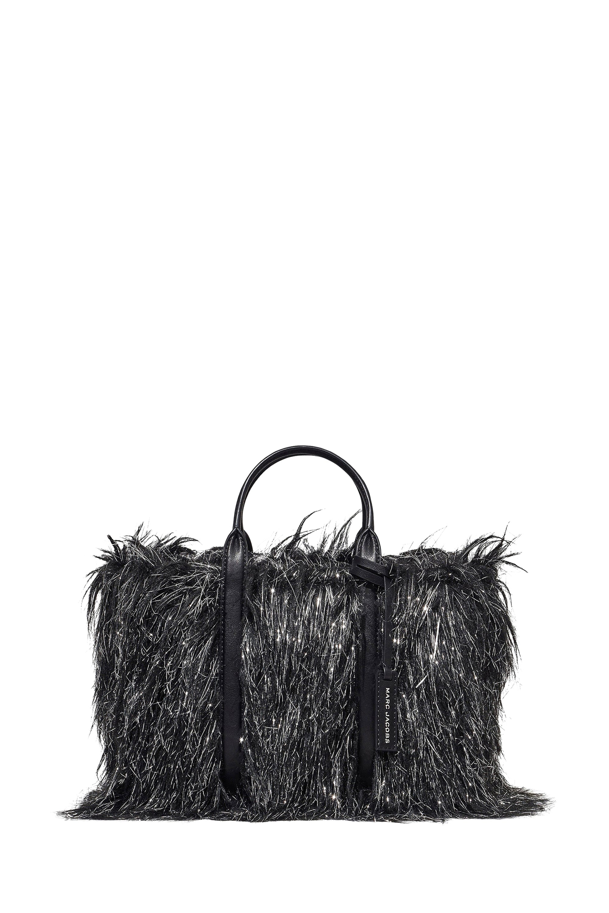 12 / DJV /170€ /14qty-4 /ST 29% /13 TROCA 165€   Petit sac en fausse fourrure - Black & Silver