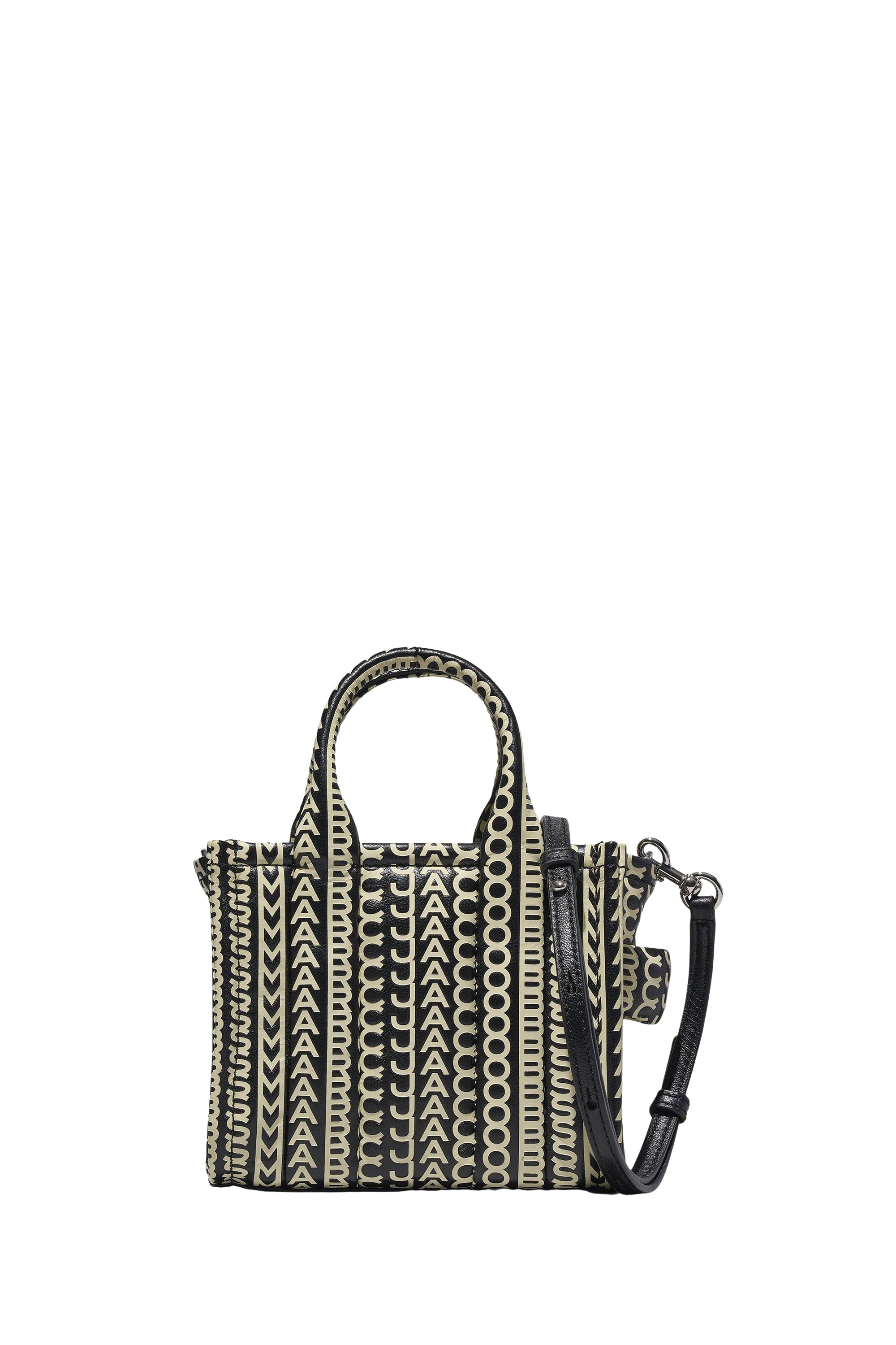 Petit sac bandoulière The Tote Bag en cuir - Black & White
