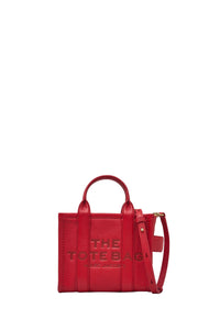 MINI   Mini sac The Crossbody Tote en cuir - True Red