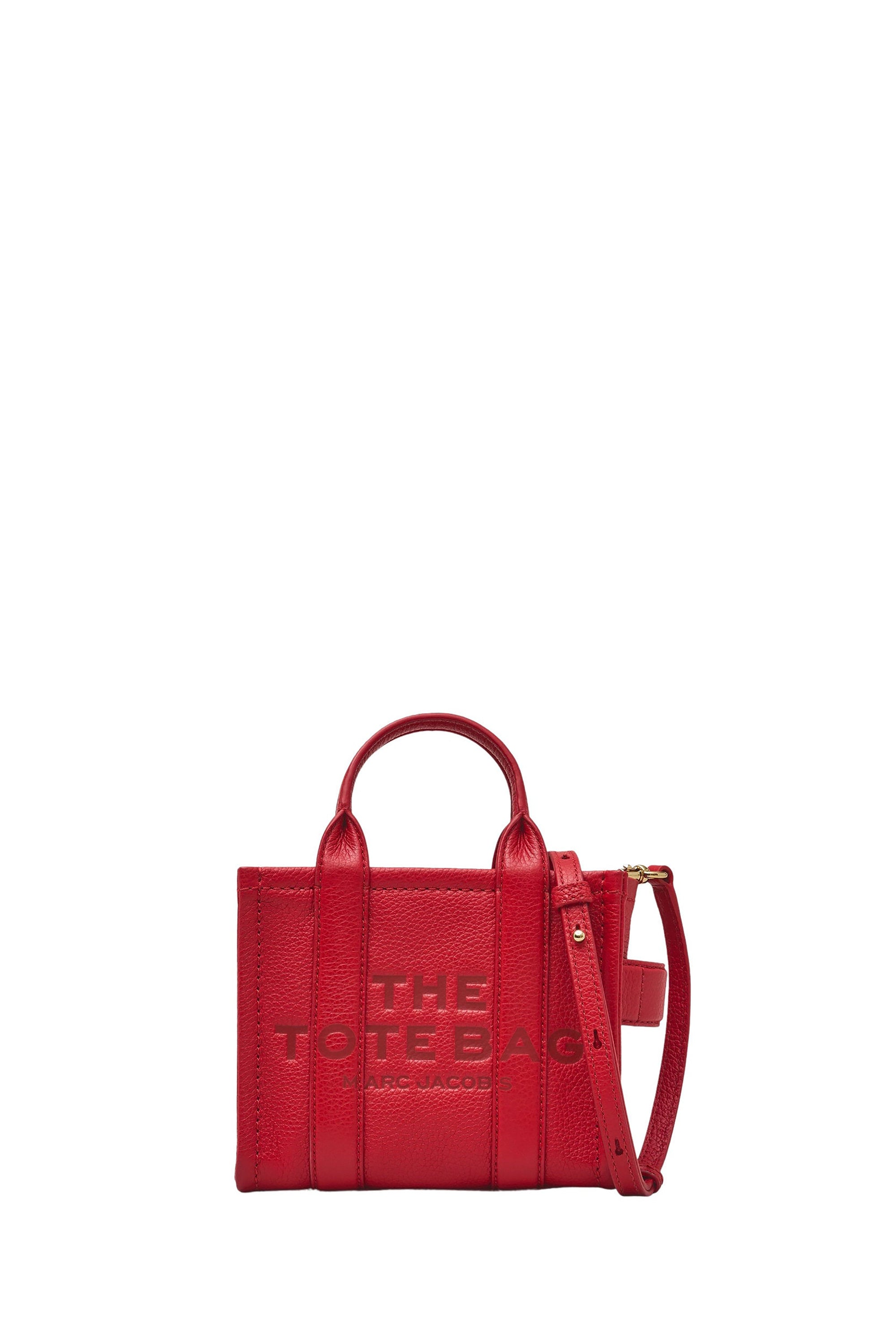 MINI   Mini sac The Crossbody Tote en cuir - True Red