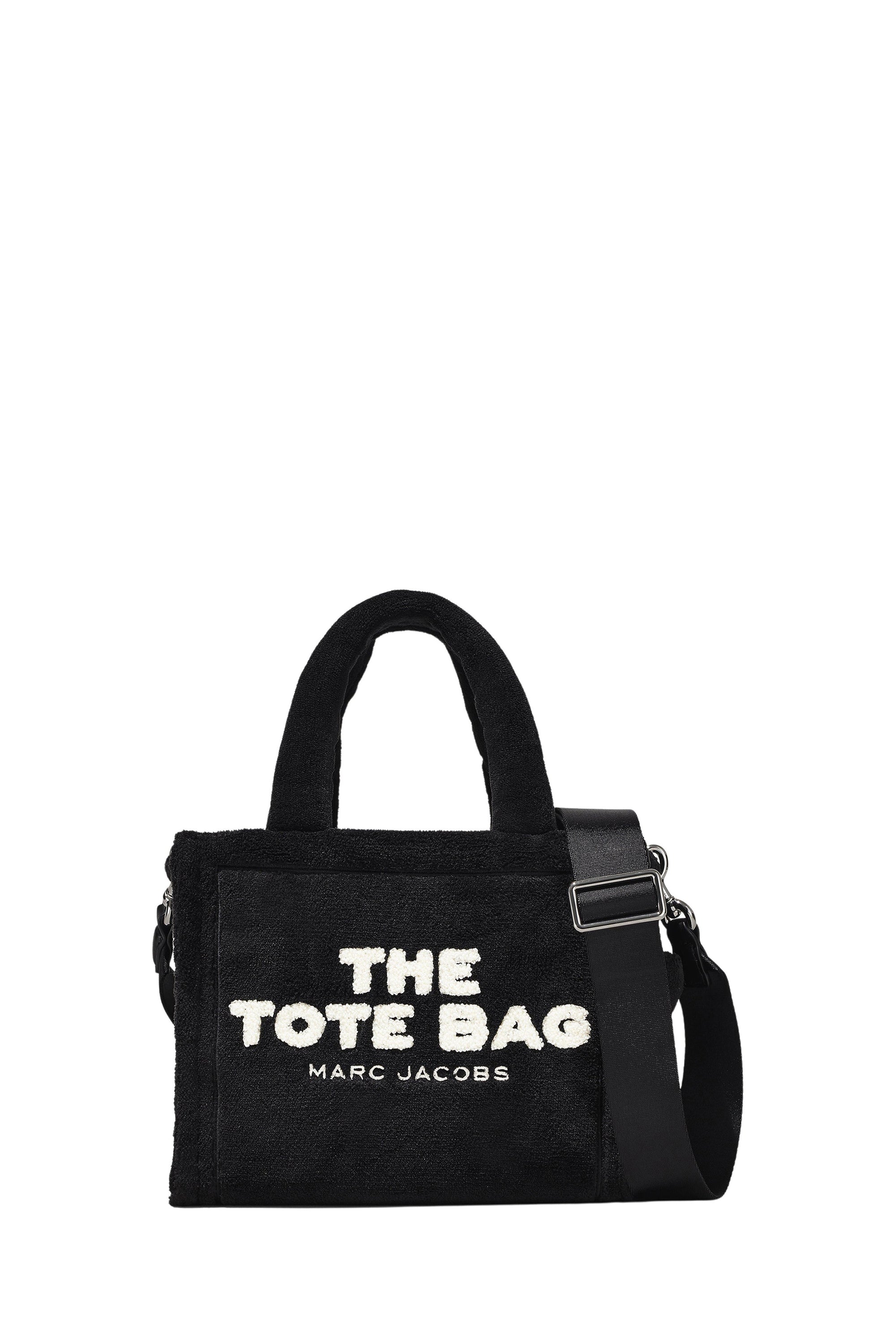 Petit sac à bandoulière The Tote Bag en fausse fourrure - Black