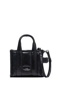 MINI   Mini sac The Tote Bag en cuir - Black