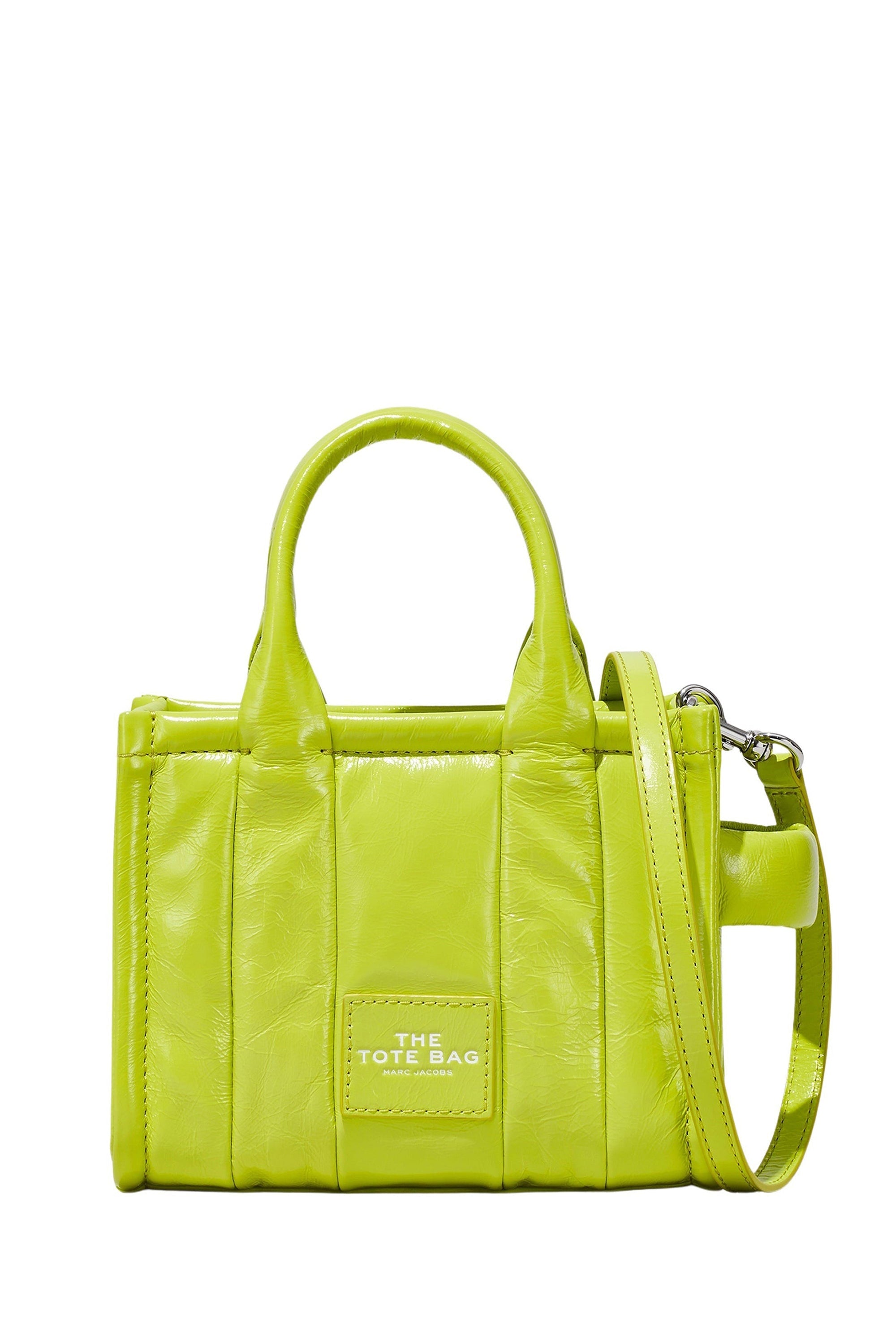 MINI   Mini sac The Tote Bag en cuir - Acid Lime