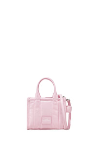 MINI   Mini sac The Crossbody Tote en cuir brillant - Bubblegum