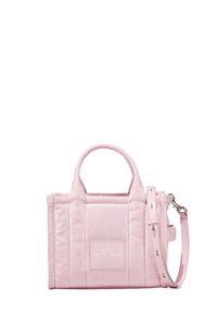 Petit sac cabas The Small Tote en cuir brillant - Bubblegum