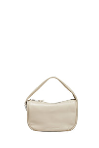 Petit sac Hobo en cuir - Cloud White