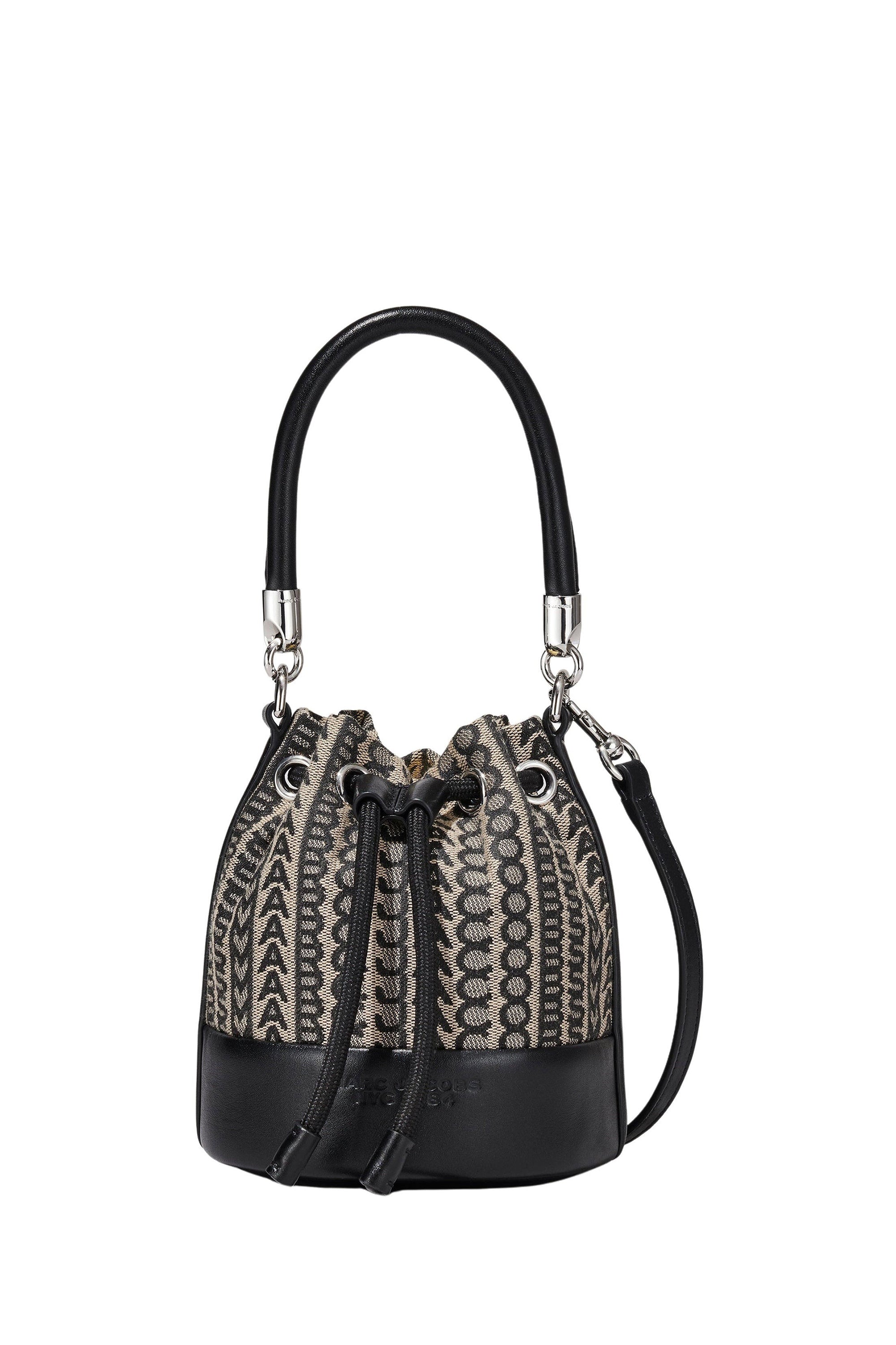Mini sac godet The Bucket - Beige Multicolor