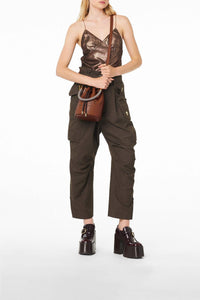 Sac seau en cuir - True Red