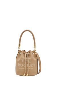 PAS INFO   Sac The Bucket en cuir - Camel