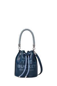 Leather bucket bag - Blue Sea
