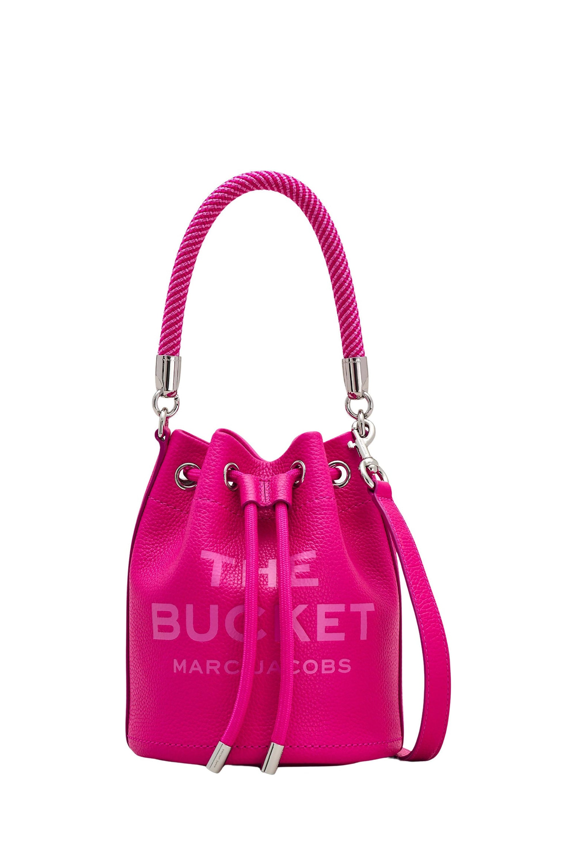 Sac The Bucket en cuir - Hot Pink