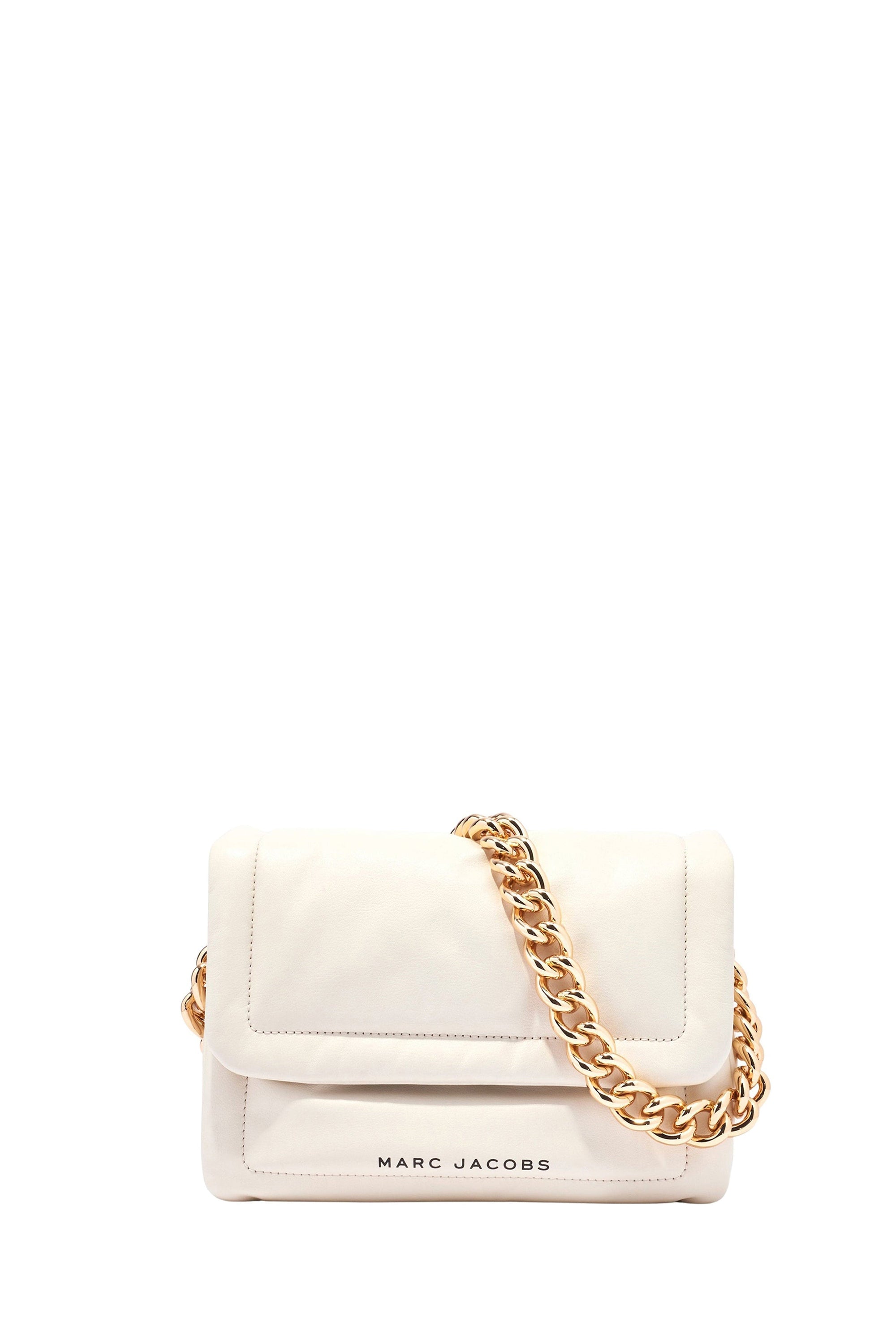 PAS INFO   Sac à chaîne Pillow en cuir - Marshmallow