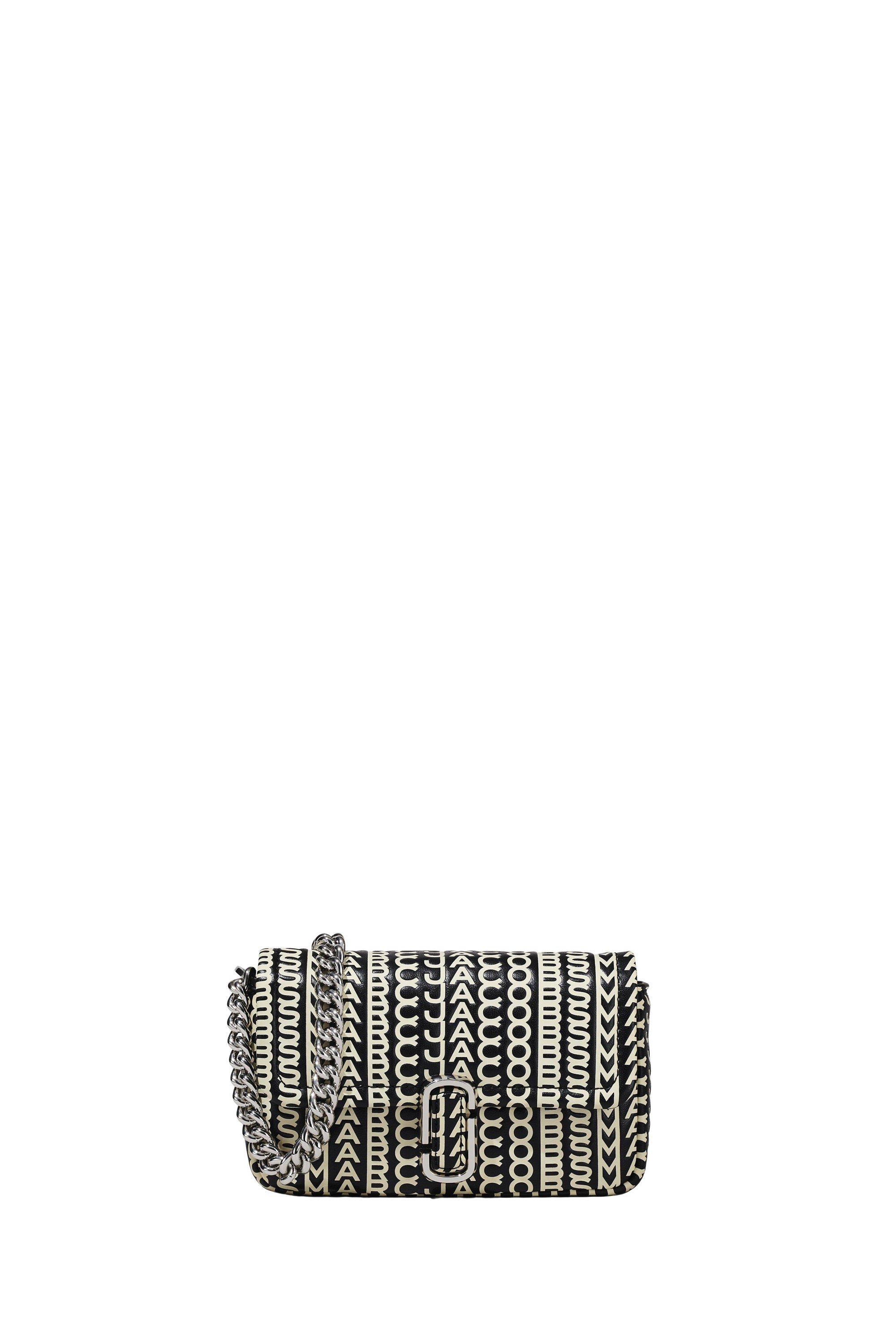 PETIT   Petit sac à bandoulière en cuir - Black & White