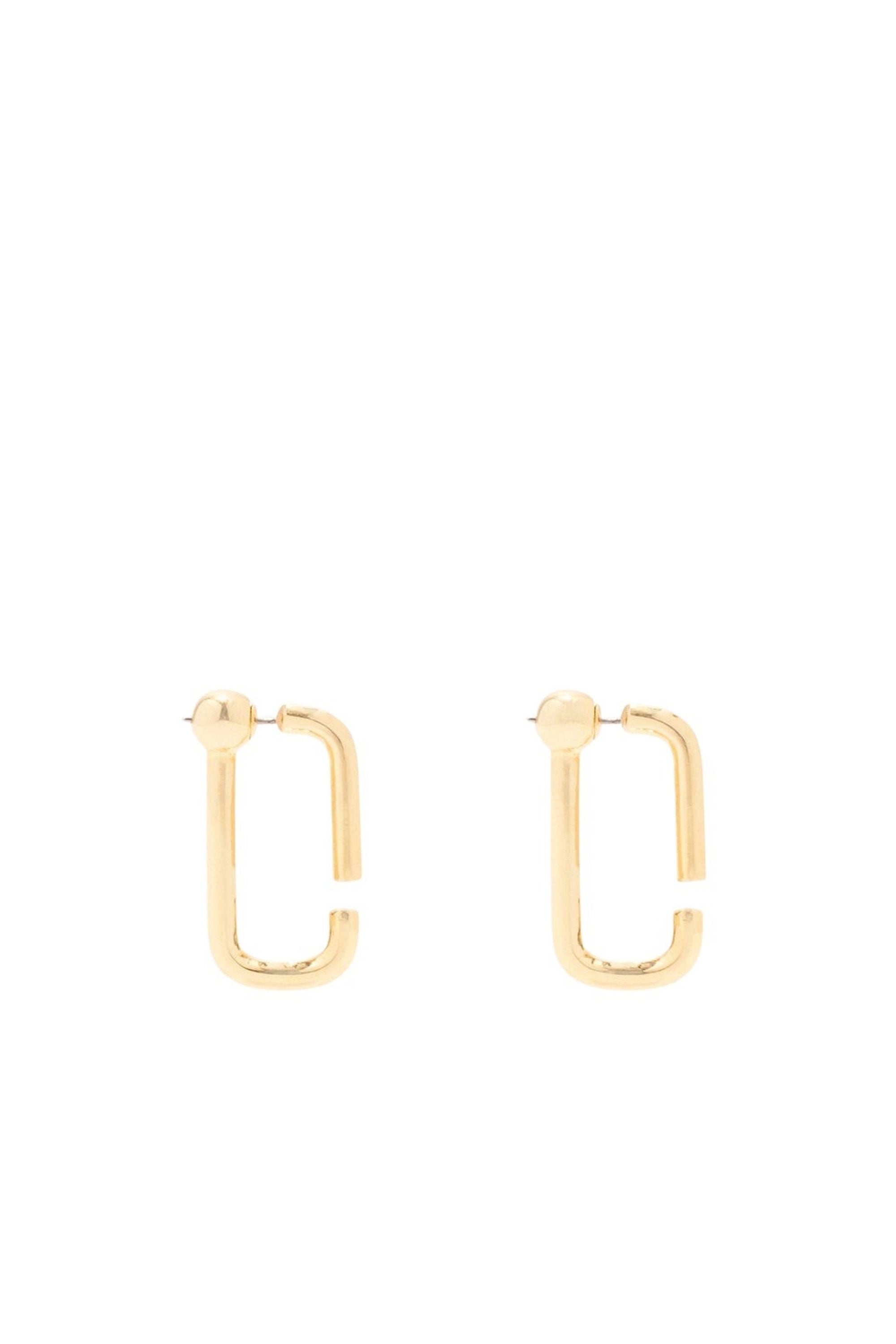 Boucles d'oreilles créoles en laiton - Gold