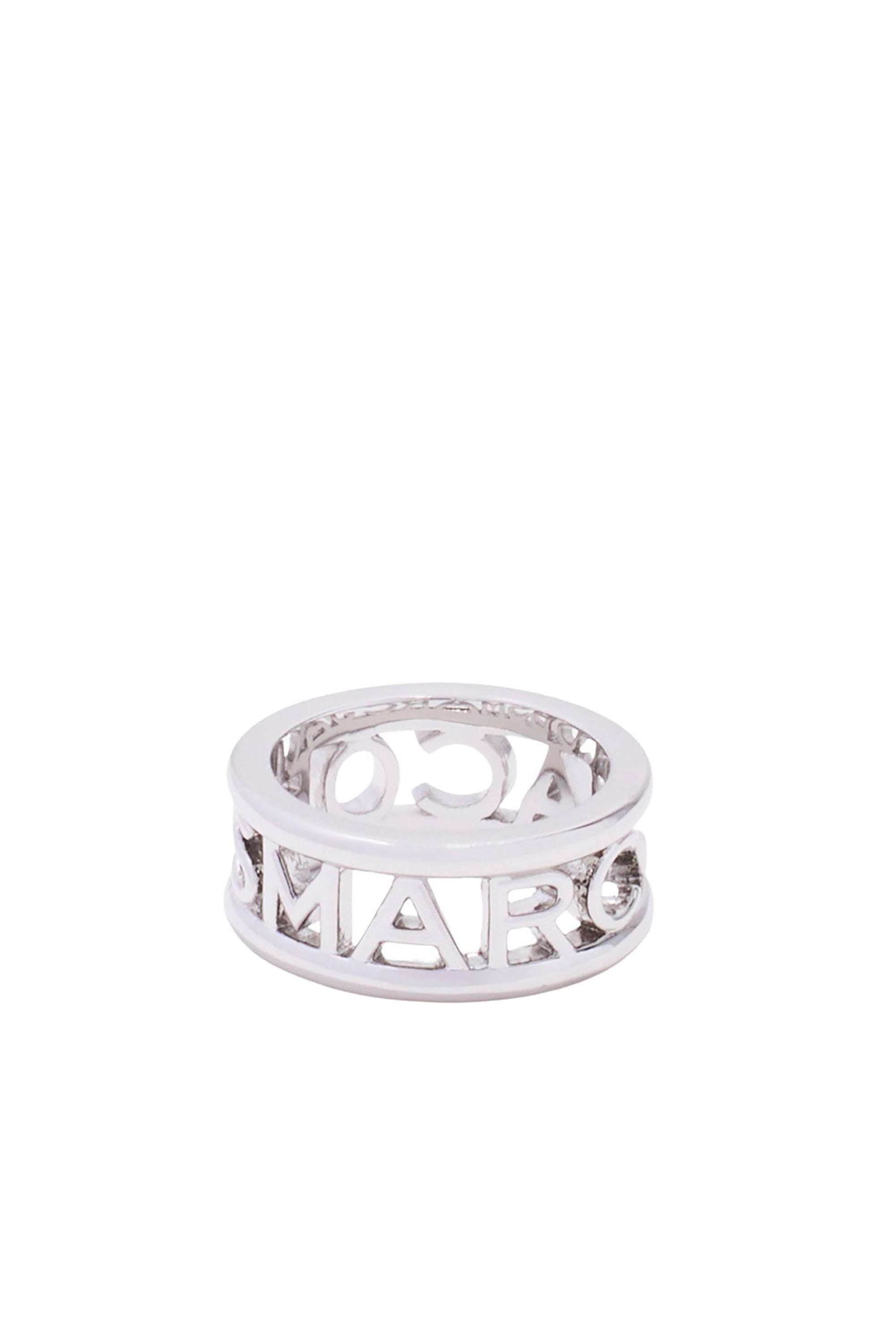 16 NEW / 25 TROCA /27€   Bague en métal avec logo en laiton - Silver