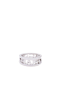 Brass logo ring - Silver